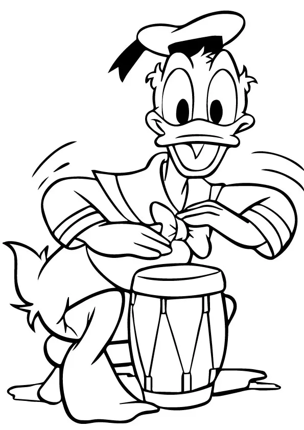 A-Cute-Donald-Duck-drums