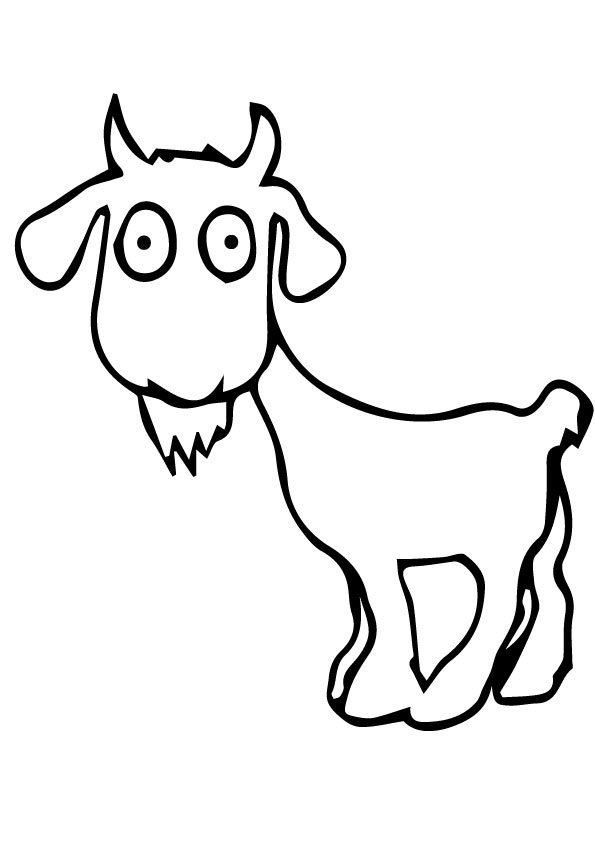 A-Cute-Goat-Coloring-GI