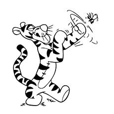 A Cute Tigger coloring Page