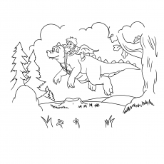 Dragon Tales Fly coloring Page