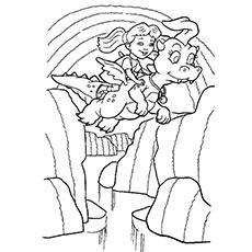 A Dragon Tales girl coloring page