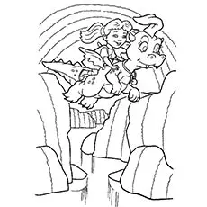 A Dragon Tales girl coloring page