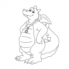 A Dragon Tales sty coloring Page
