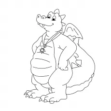 A Dragon Tales sty coloring Page_image