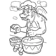 A Dragon Tales tab coloring page