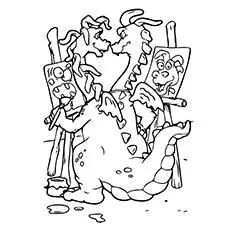 A Dragon Tales talk coloring page_image