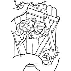 A Dragon Tales tree coloring page