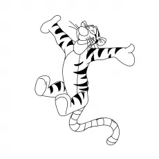 A Friends Tigger Pooh coloring page
