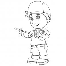 pat coloring pages for children handy manny