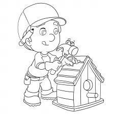 Handy Manny House coloring page
