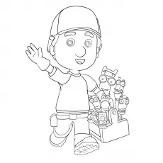 Handy Manny Homepage coloring page