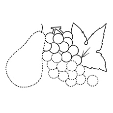 Lovely Grapes Family coloring page