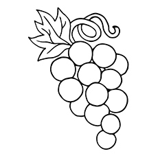 Lovely Grapes Ring coloring page