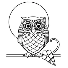 An Owl Pattern coloring page