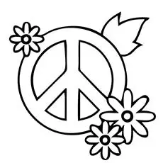 Sign of Peace Coloring Pages_image