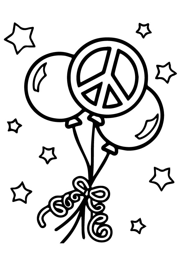 A-Peace-Coloring-Pages-balloons