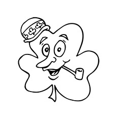 Piglet Four Leaves Clover Coloring Page