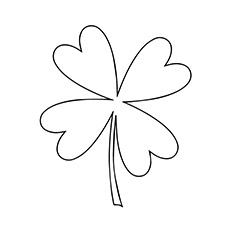 A Shamrock Coloring Page