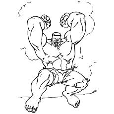 hulk fist coloring page