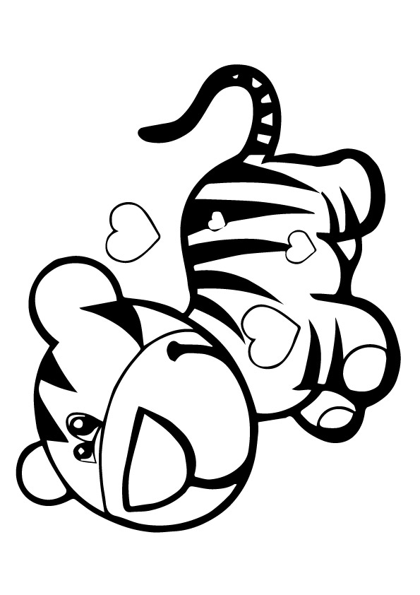A-baby-tigger-coloring-pages-love