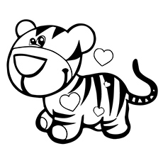 A-baby-tigger-coloring-pages-love