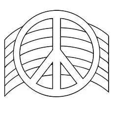 A Chance Peace Sign Coloring Pages_image
