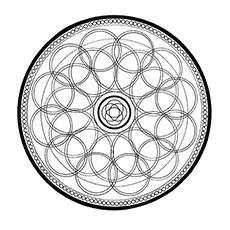 A circle mandala source eav coloring page