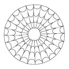 clipart circle coloring page