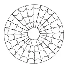 clipart circle coloring page