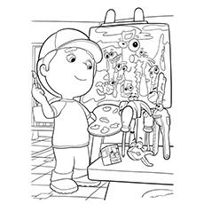 handy manny hammer coloring pages