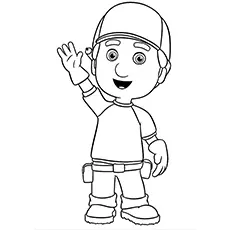 Handy manny tata coloring page