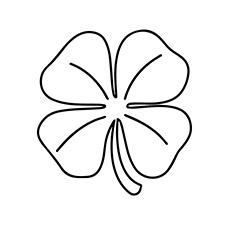 Top 20 Free  Printable Four  Leaf  Clover  Coloring  Pages  Online 