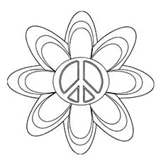 A Peace of Symbol Coloring Pages
