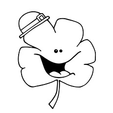 S is for Shamrock 4 Coloring Page
