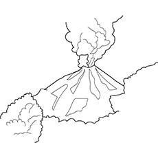 volcanoe coloring pages