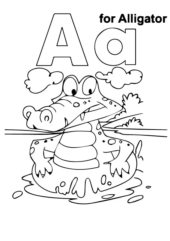 Alligator-Coloring-Pages-Your-Toddler-a-and-q