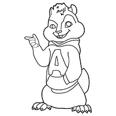 Alvin and the Chipmunk coloring page_image