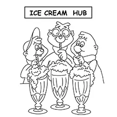 Alvin And The Chipmunks Milkshakes coloring page_image