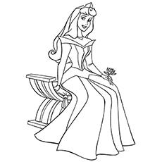 Aurora disney coloring page