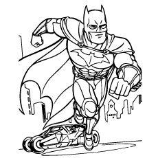 Free Printable Batman and Batmobile Coloring Pages