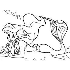 ariel picture to color