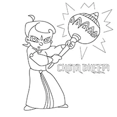 Bheem The Angry coloring page