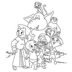 Top 25 Free Printable Chota Bheem Coloring Pages Online