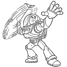 Buzz lightyear coloring page