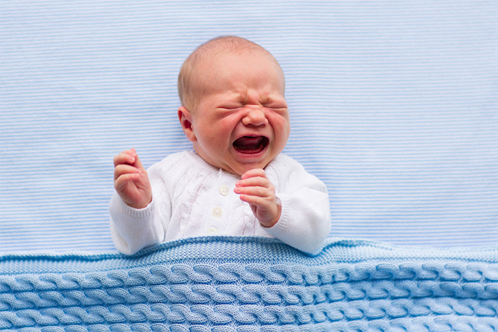 Call a doctor if the baby is crying continuously.