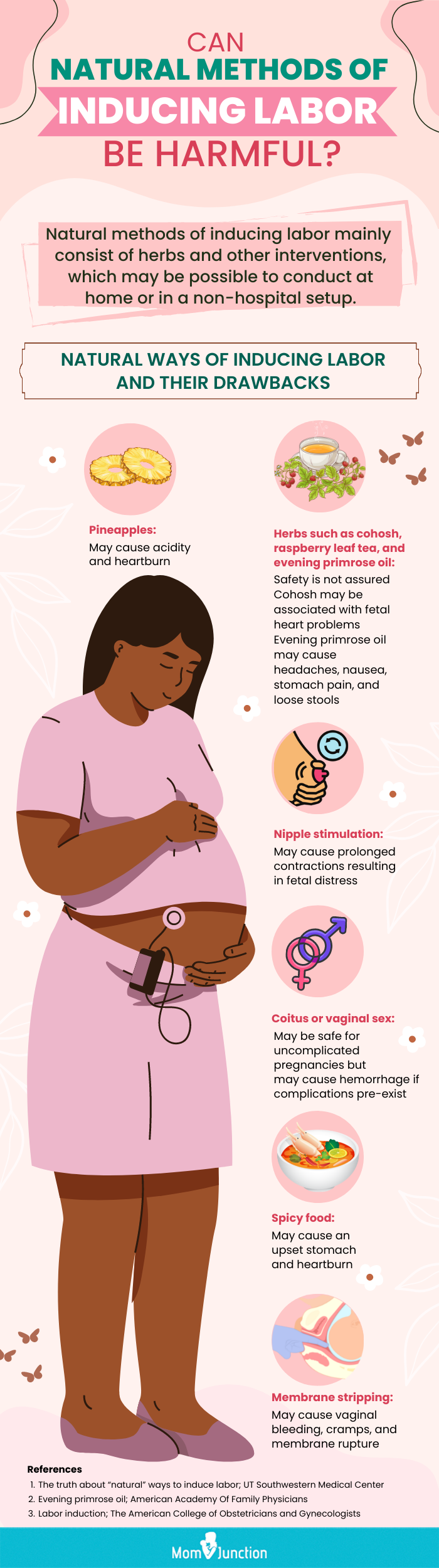 can natural methods of inducing labor be harmful (infographic)