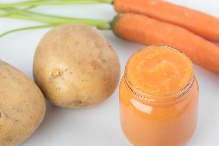 Carrot and potato puree recipe for babies