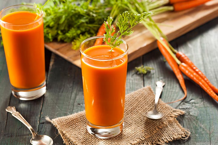 Carrot juice recipe for babies