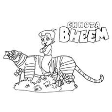 chhota bheem coloring pages