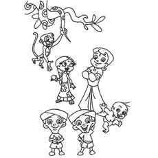 chhota bheem coloring pages